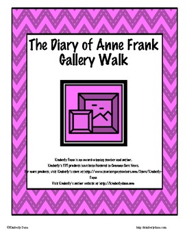 Preview of The Diary of Anne Frank Gallery Walk