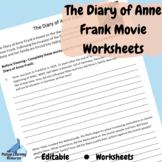 The Diary of Anne Frank Mini Series (2009) Editable Worksh