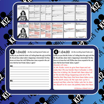 The Diary of Anne Frank Movie Guide | Questions | Worksheet (NR - 1959)