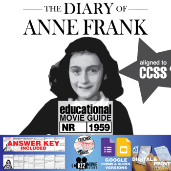 Preview of The Diary of Anne Frank Movie Guide | Questions | Worksheet | Google (NR - 1959)