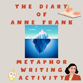 Preview of The Diary of Anne Frank, Timeline & Metaphor Writing Activity, GOOGLE SLIDES