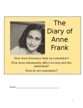 Preview of The Diary of Anne Frank play Study Guide, Terms, Paragraph, w/KEY