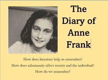 Preview of The Diary of Anne Frank the play UNIT BUNDLE with supplemental readings