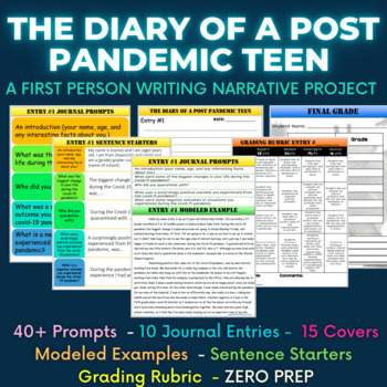 Preview of The Diary of a Post Pandemic Teen: A First Person Writing Narrative Project