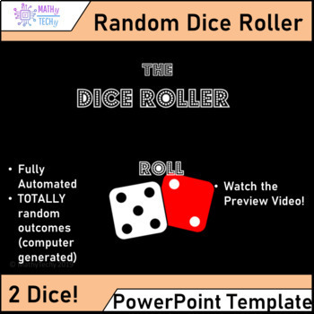 Preview of The Dice Roller 2 Dice - PowerPoint Template for Probability and Games