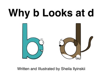 Preview of The Difference Between b and d: An Original Story PLUS Bonus Coloring Book!