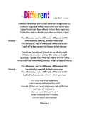 The Different Song Lyric Page