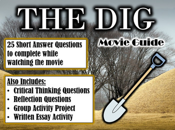 Preview of The Dig Movie Guide (2021) - Movie Questions with Extra Activities