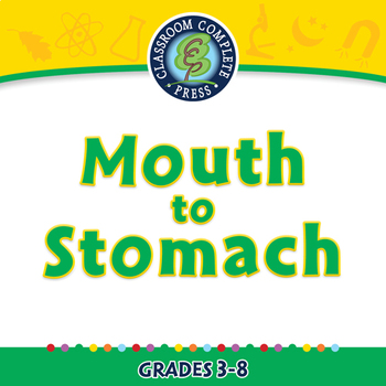Preview of The Digestive System - Mouth to Stomach - NOTEBOOK Gr. 3-8