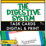 The Digestive System Task Cards Print and Digital - Distan