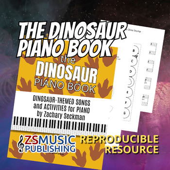 Preview of The Dinosaur Piano Book: Dinosaur-Themed Activities and Music for Piano Students