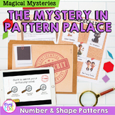 Number & Shape Patterns Mystery Math Activity Worksheets &