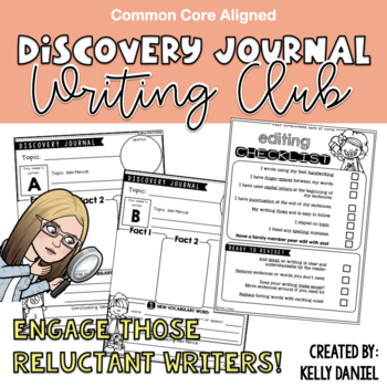 Preview of The Discovery Journal: A Writing Club | 2nd Grade
