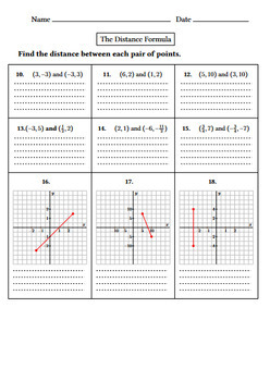 3 6 homework distance formula