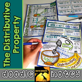The Distributive Property Doodle Notes | Interactive Visual Math Doodle Notes