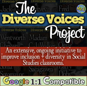 Preview of The Diverse Voices Project | 50+ Diverse Voices for Social Studies Classrooms