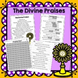 The Divine Praises Prayer lesson, Prayer posters, and worksheets