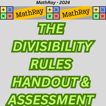 Preview of The Divisibility Rules Handout & Assessment Companion Bundle