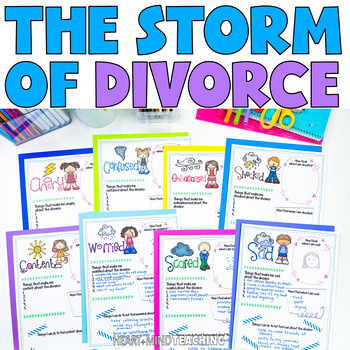 Preview of The Divorce Storm - Coping with Divorce Activity