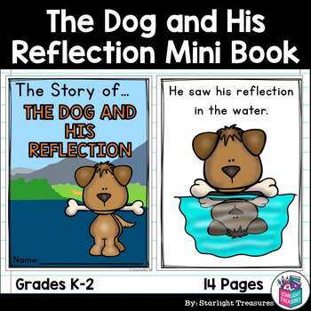 Preview of The Dog and His Reflection Mini Book for Early Readers - Aesop's Fables