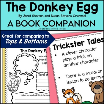 Preview of The Donkey Egg Book Activities