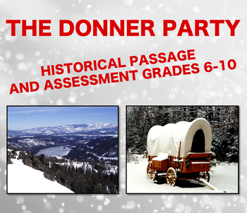 Preview of The Donner Party: Reading Comprehension Passage and Assessment