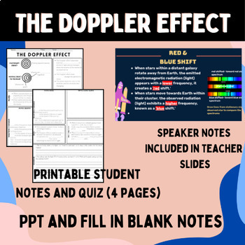 Preview of The Doppler Effect: PPT, Notes, and Quiz