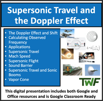 Preview of The Doppler Effect and Supersonic Travel - Google Slides & PowerPoint
