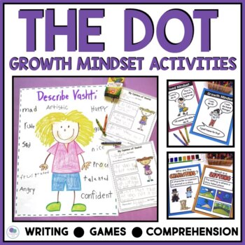 Preview of The Dot By Peter Reynolds | Growth Mindset Activities | Last Week Of School