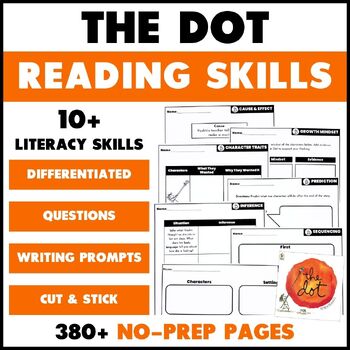 Preview of The Dot by Peter Reynolds Activities for Growth Mindset & International Dot Day