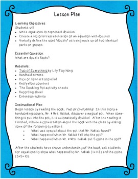 The Magic Pot Doubling Fun - Teach Students to Double Numbers