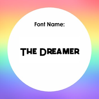 Preview of The Dreamer Font