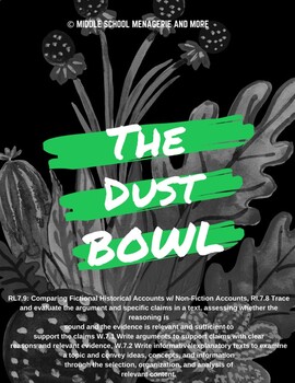 Preview of The Dust Bowl: Analyzing & Comparing Fiction vs. Non-Fiction Accounts