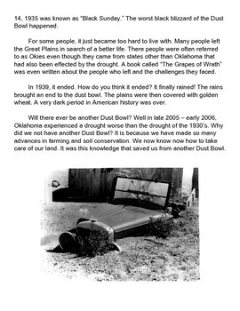 The dust bowl essay