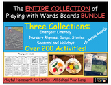 The ENTIRE COLLECTION of Playing with Words Boards BUNDLE