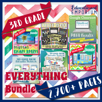 Preview of The EVERYTHING 3rd Grade Math Curriculum and Activities Bundle