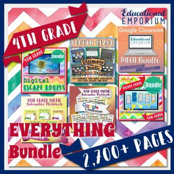 Preview of The EVERYTHING 4th and 5th Grades Math Curriculum and Activities Bundle