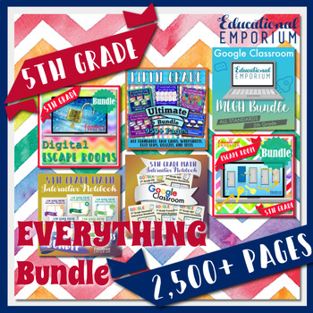 Preview of The EVERYTHING 5th Grade Math Curriculum and Activities Bundle