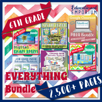 The EVERYTHING 6th Grade Math Curriculum and Activities Bundle | TPT