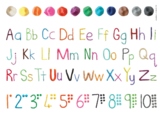 The EVERYTHING mat - Playdough letters, numbers and colours