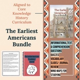 The Earliest Americans Bundle, Sub Plans, Homework, Aligne