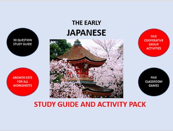 Preview of The Early Japanese:  Study Guide and Activity Pack