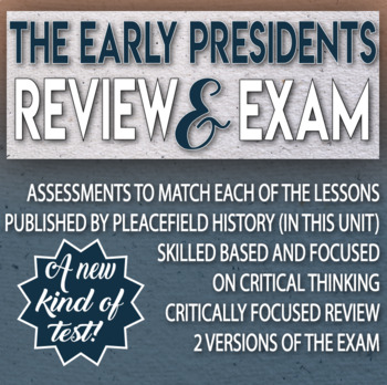 Preview of The Early Presidents Review and Test Critical Thinking