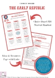 The Early Republic - American History Choice Board Menu Project