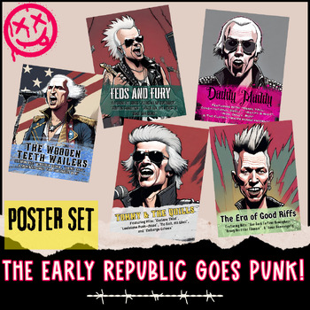 Preview of The Early Republic US History Goes Punk Classroom Decor Posters
