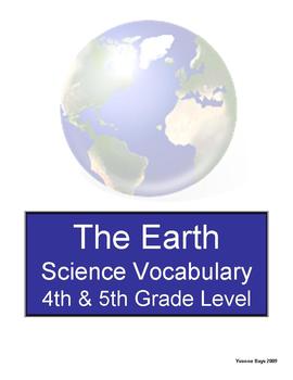 Preview of Landforms of Earth - Science Vocabulary for 4th & 5th Grade