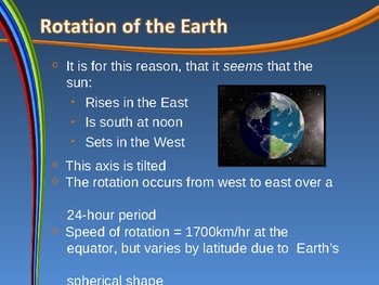 Preview of The Earth in Space: Rotation and Revolution