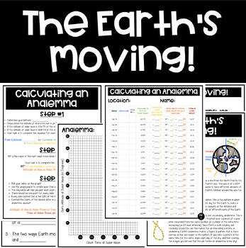 Preview of The Earth’s Moving - Cross Curricular Science Exploration