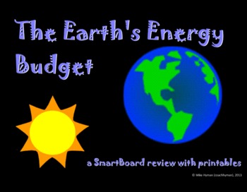 Preview of The Earths Energy Budget - a sixth grade SmartBoard review