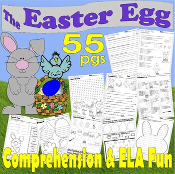 Preview of The Easter Egg Jan Brett Read Aloud Book Study Companion Reading Comprehension